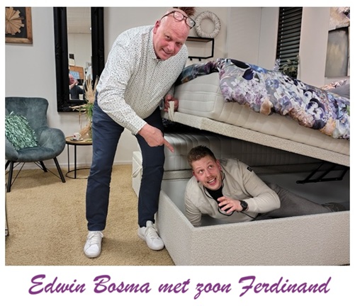 Edwin Bosma met zoon ferdinand